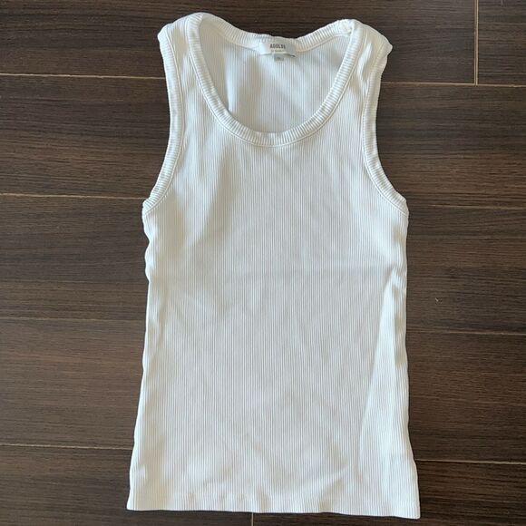 agolde poppy tank, off white - Picture 3 of 5